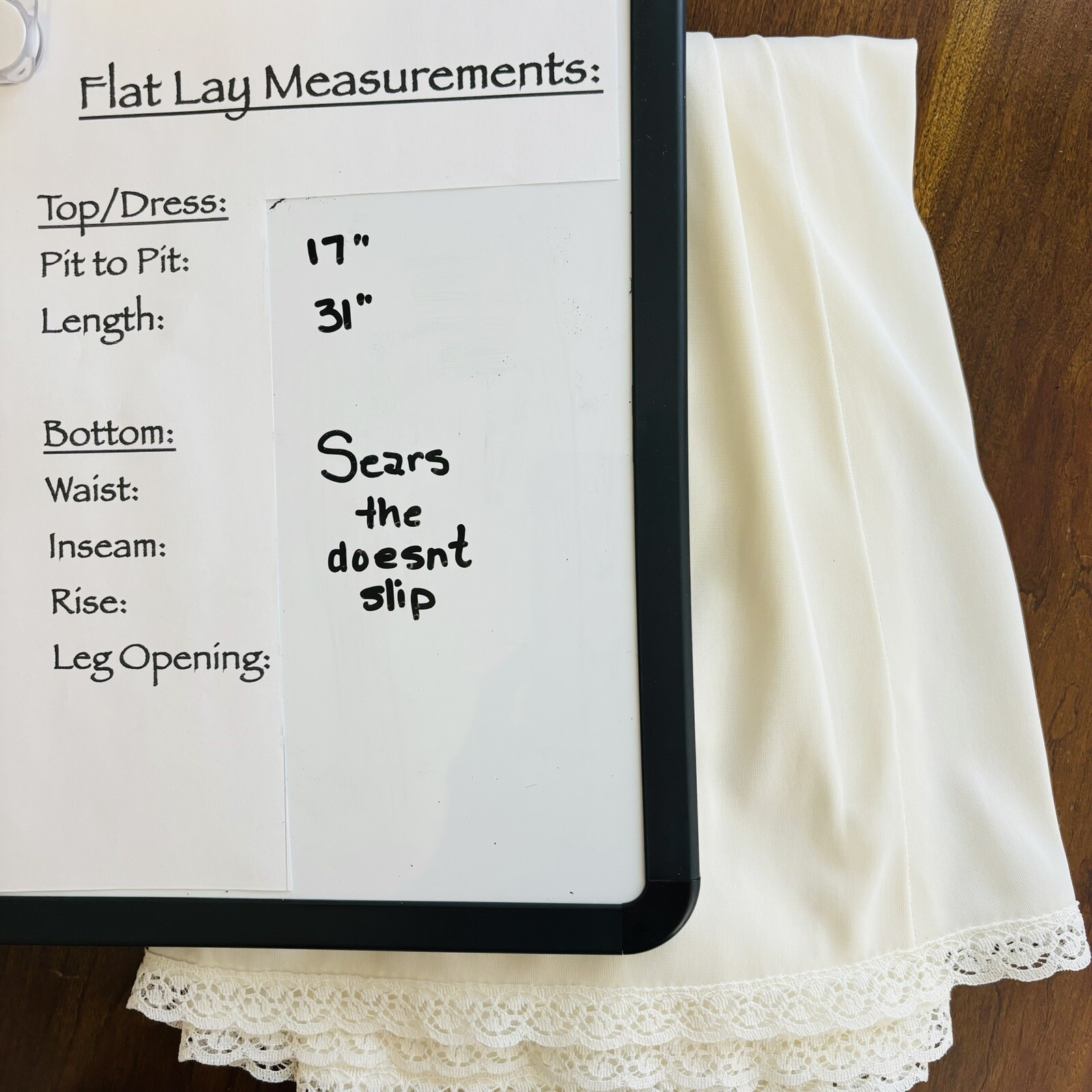 Sears Full Slip Sz 36 Average Length The Doesnt Slip Anti Cling 83544 Nylon ’70s