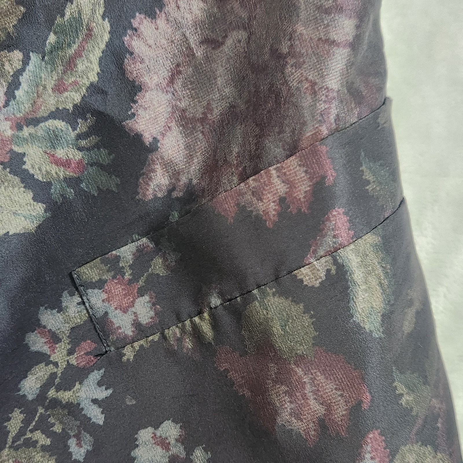C’est Simon 80s Floral Women’s Blazer Jacket Retro Vintage Goth Rivival Size 6
