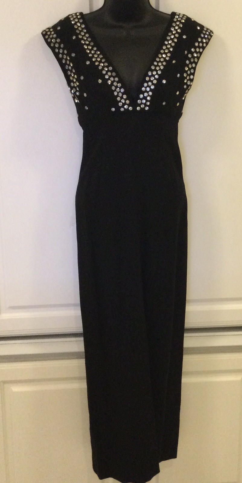 Vintage Evening Gown Elegant Detail and Sparkle-Size 4 (2 Pc. Set)