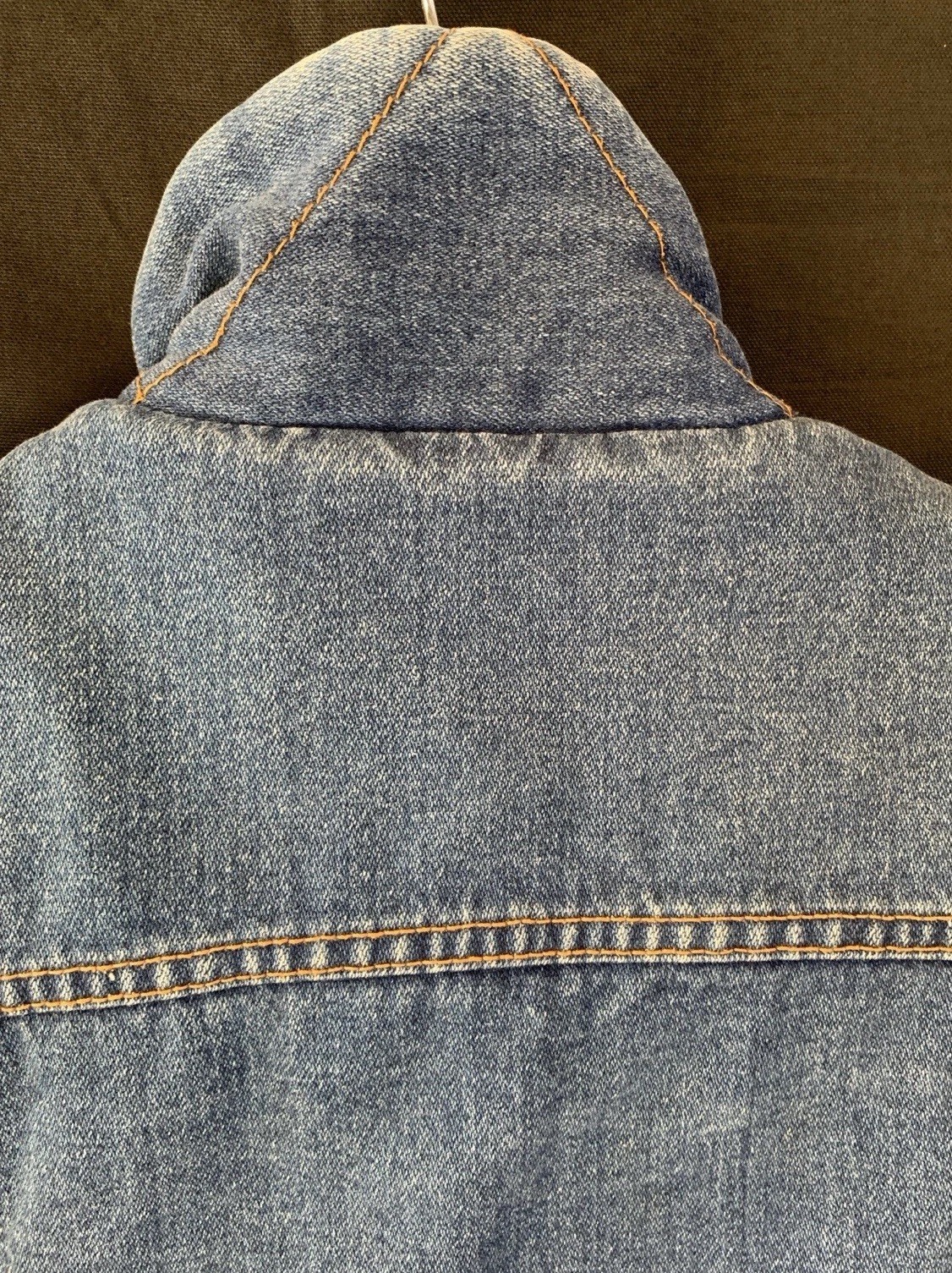Vintage 1970s Silver Spur Western Wear Faux Sherpa Lined Denim Jacket – M