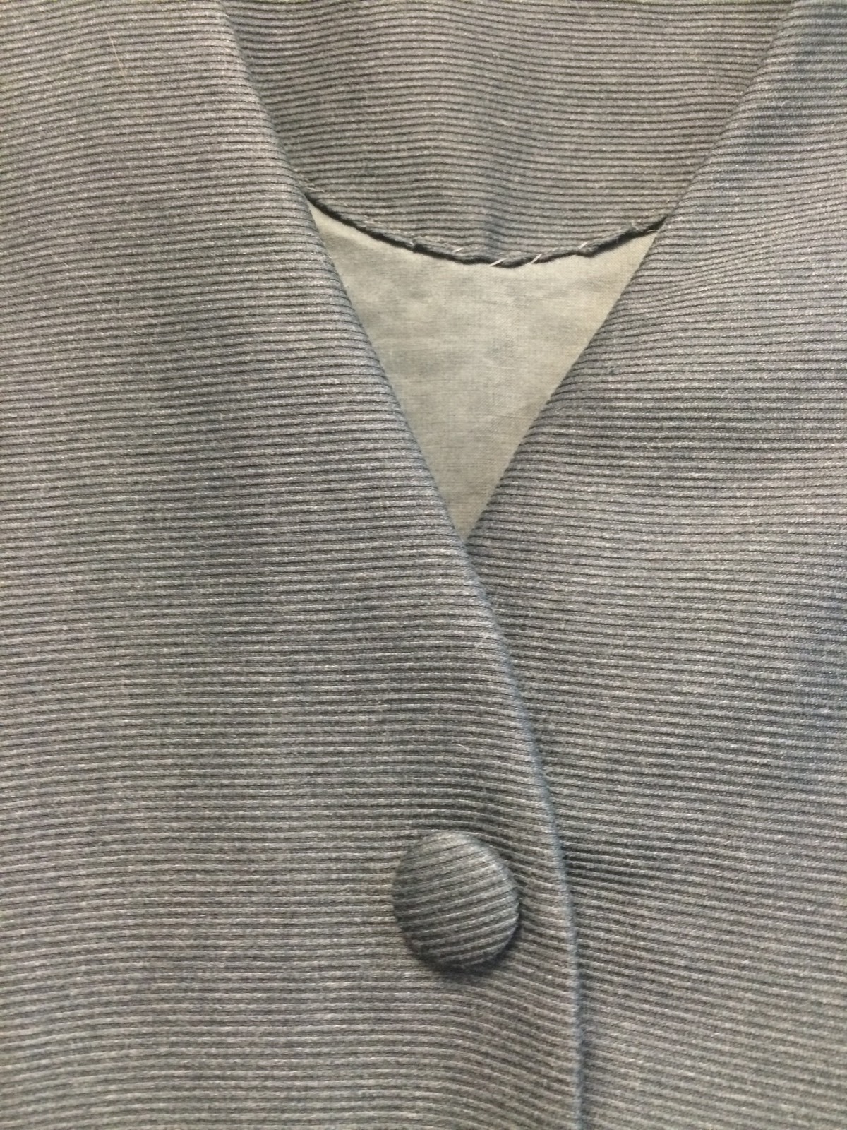 BOB BUGNAND For SAM Friedlander Grey Handmade Dress Sz 8