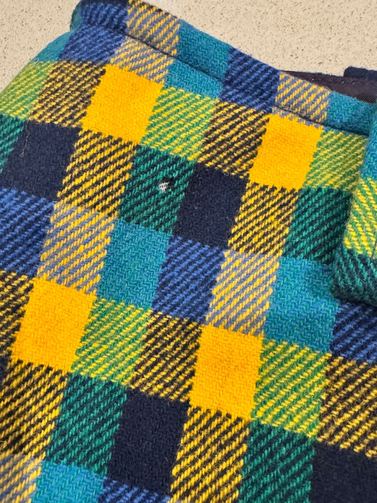 Vintage 1970s John Meyer Colorful Checkered Wool Trouser Pants Women’s Small
