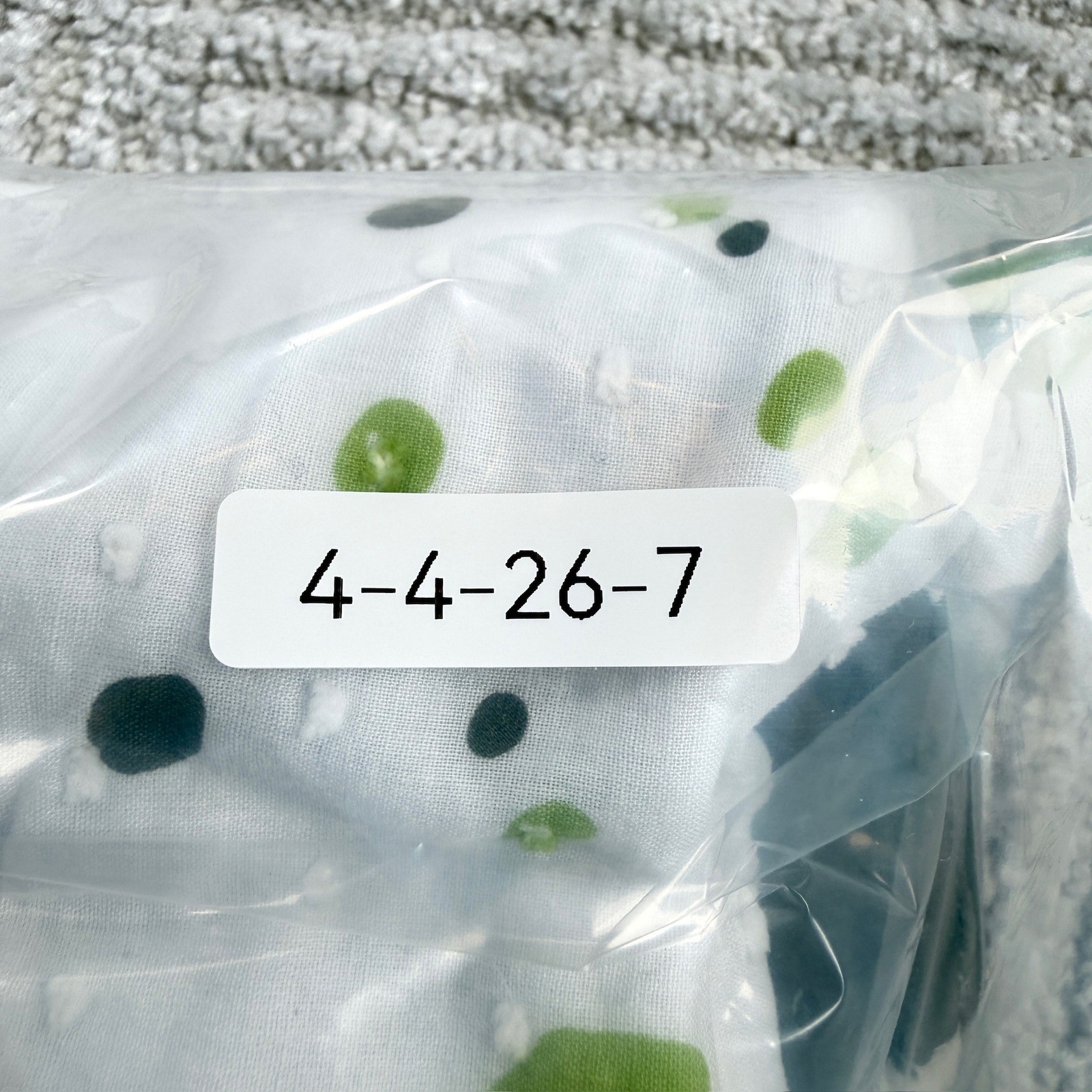 Rabbit Rabbit Rabbit Designs Dress Women’s 10 White Green Polka Dot Mod Retro