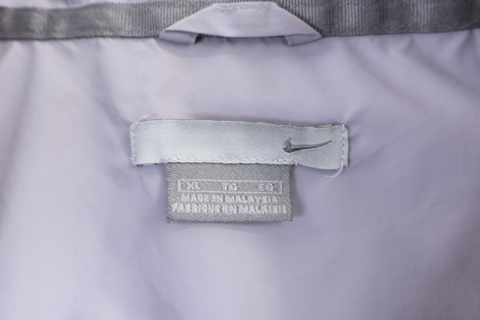 Vintage Nike Embroidered Logo Grey & Black Full Zip Jacket