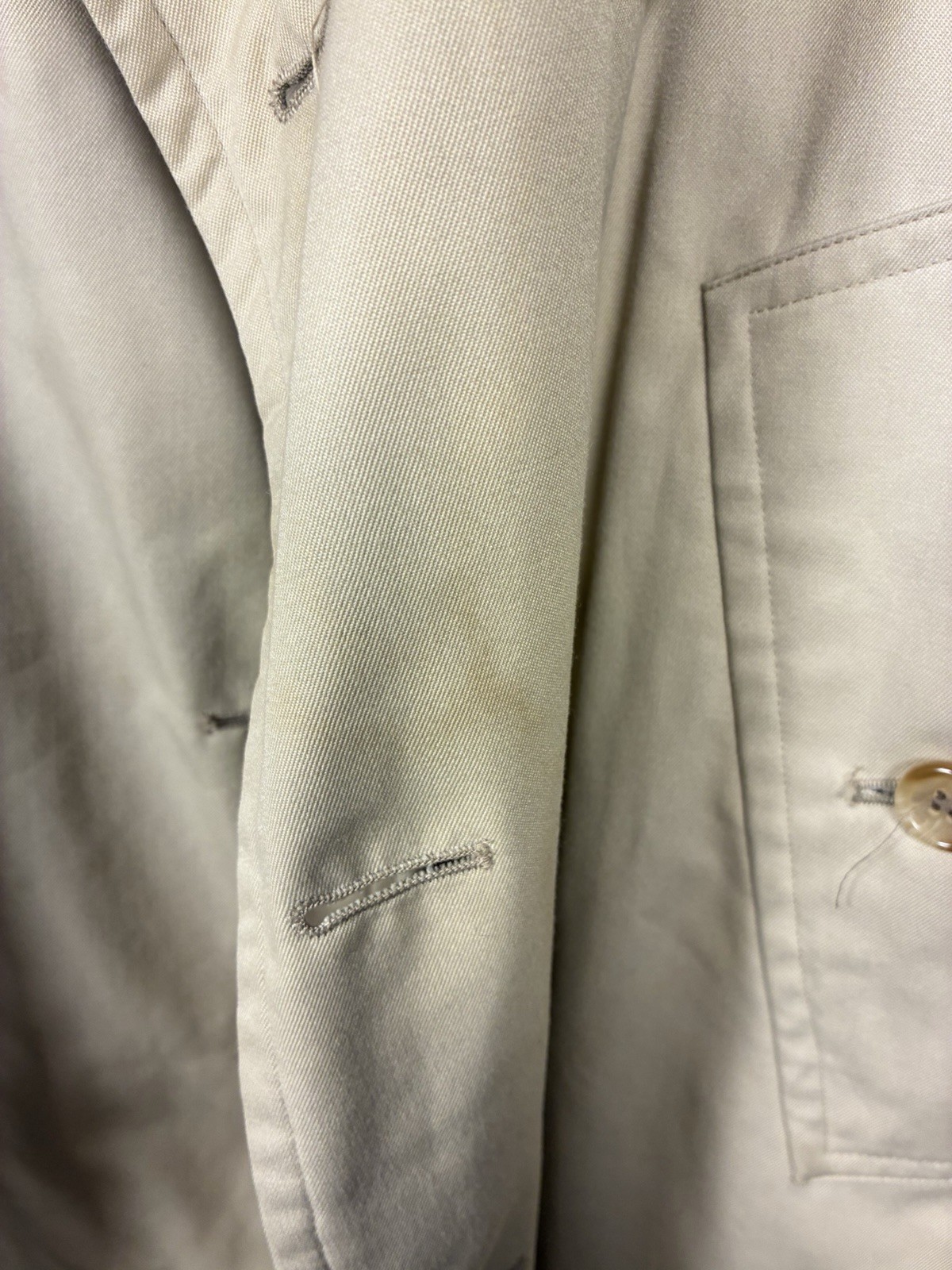 Burberry VTG Novacheck Long Trench Coat England Women Unisex M Double Breasted
