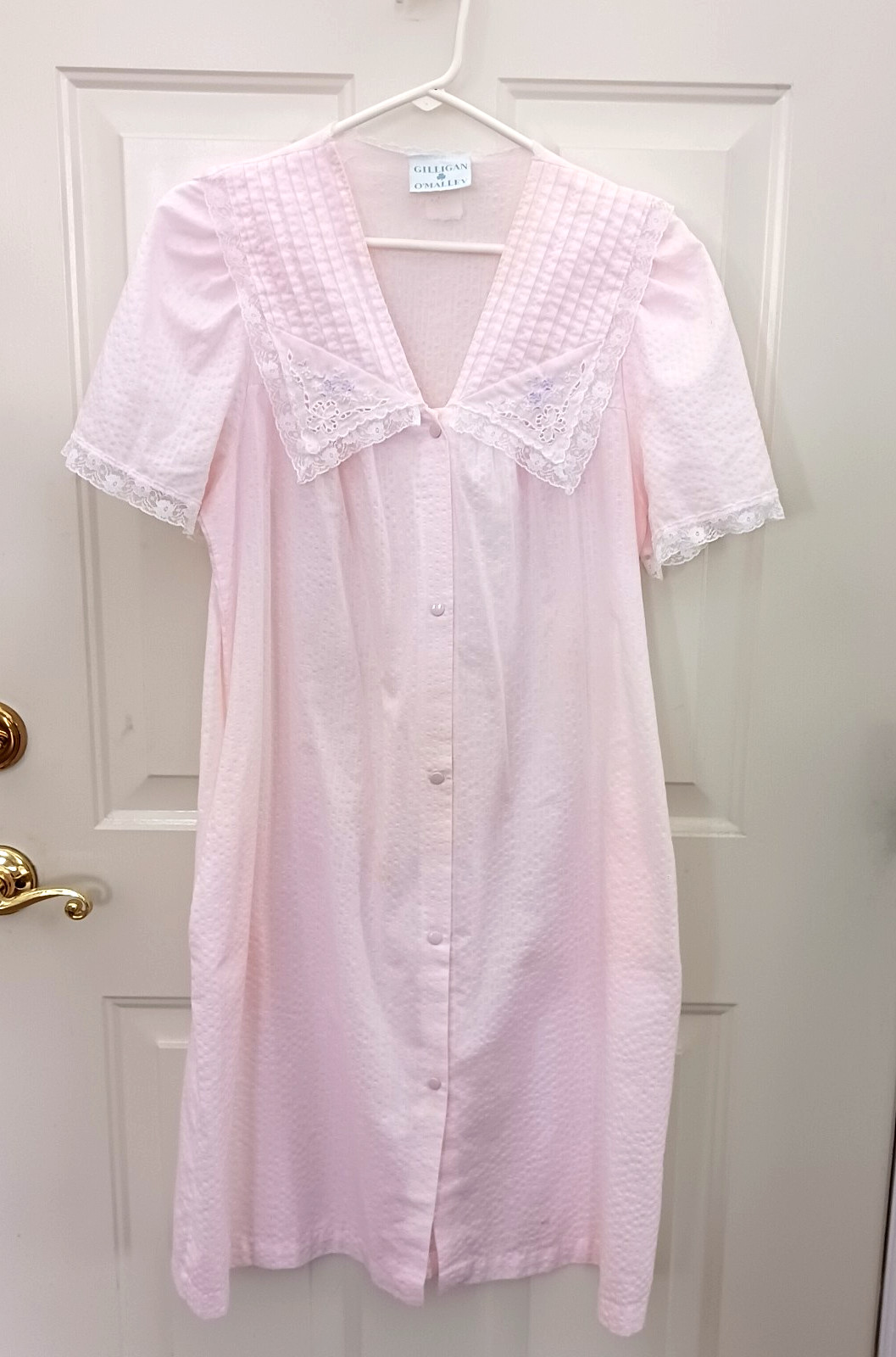 Vintage Gillian O’Malley Floral Cottage Core Ruffle Victorian Housecoat Small