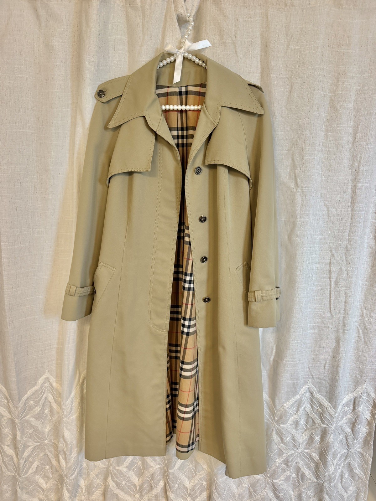 Vintage Forecaster of Boston All-Weather Trench Coat Classic Check Lining SM MED