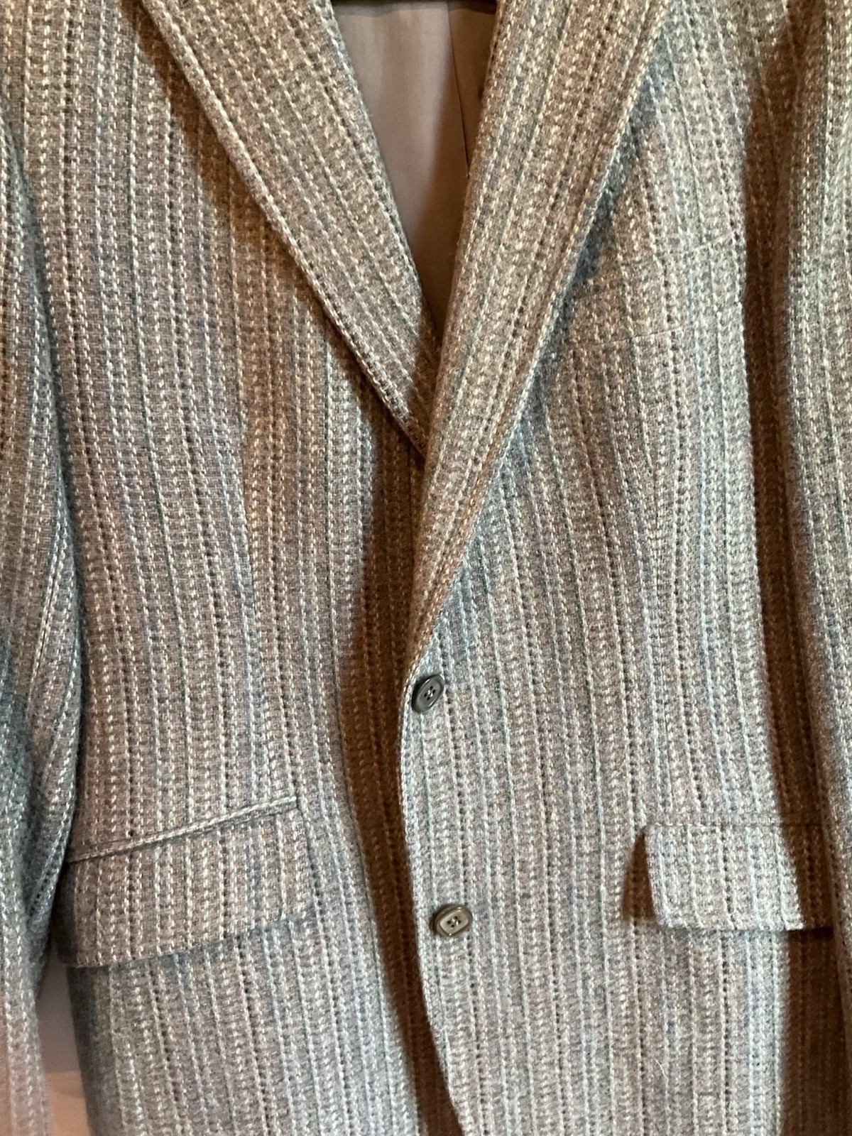 Vintage Women’s Classic Blazer Wool Taupe 2-Button by Stanley Blacker