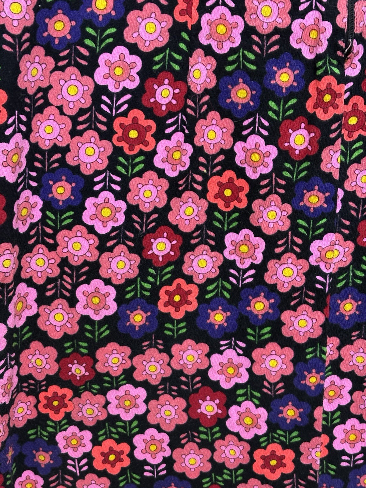 Vintage 60s 70’s Maxi Dress Psychedelic Floral Flower Power Colorful Boho Mod L