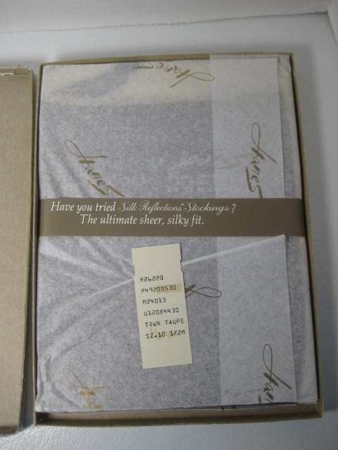 Hanes Walking Sheer Stockings 530M Town Taupe 10.5 M 3 Pair NEW