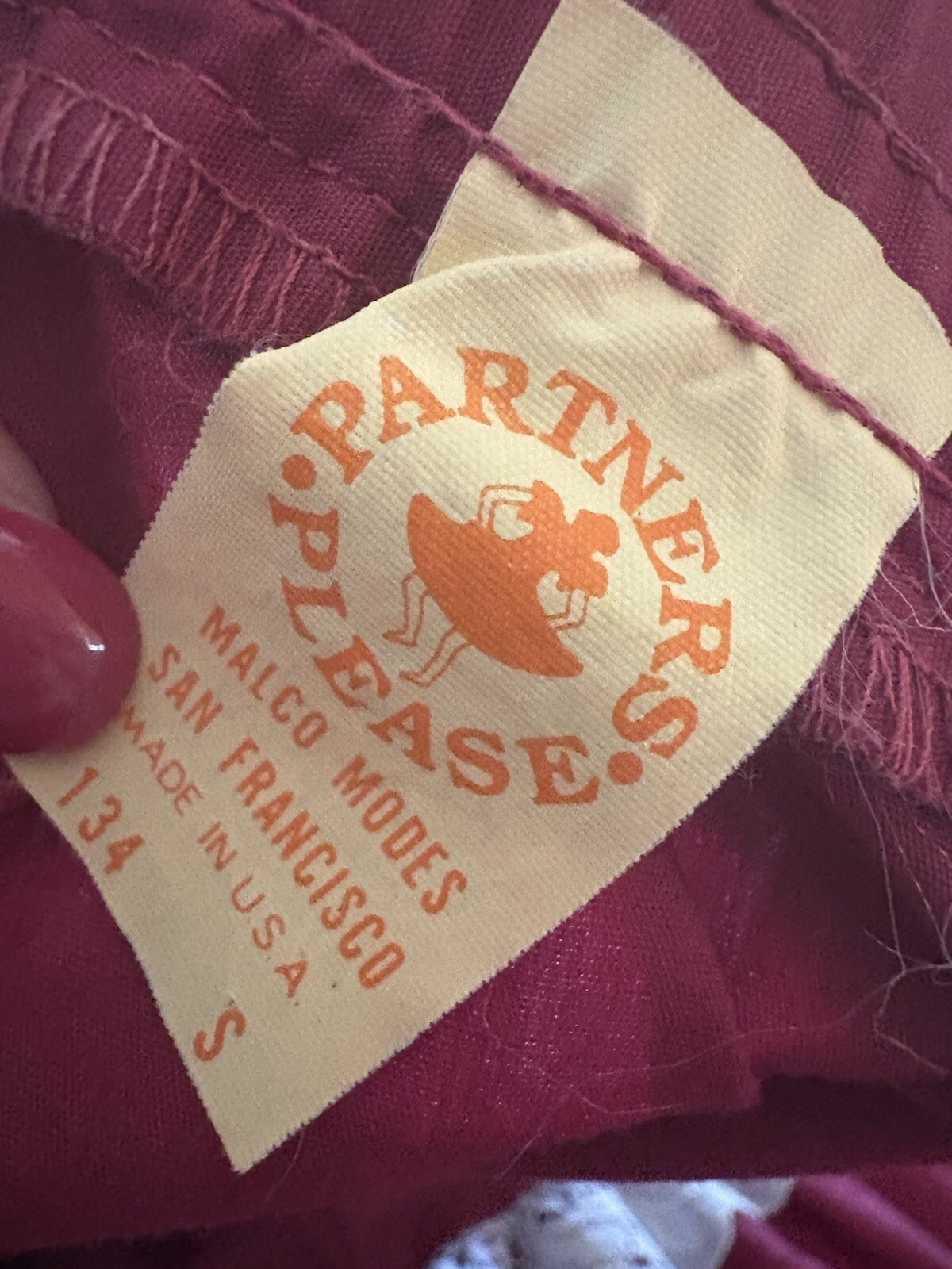 Red/White Partner’s Please Square Dancing Skirt Size S