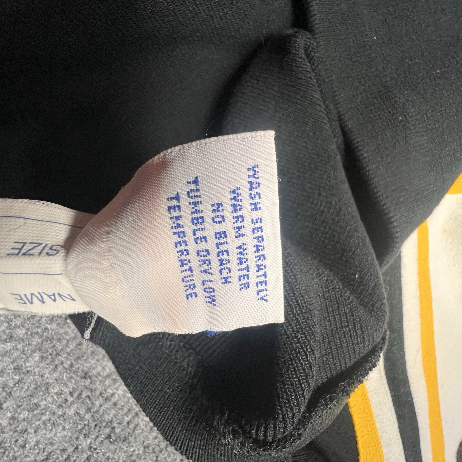 Vintage Varsity Spirit Fashions Steelers Cheer Sweater Black Gold USA