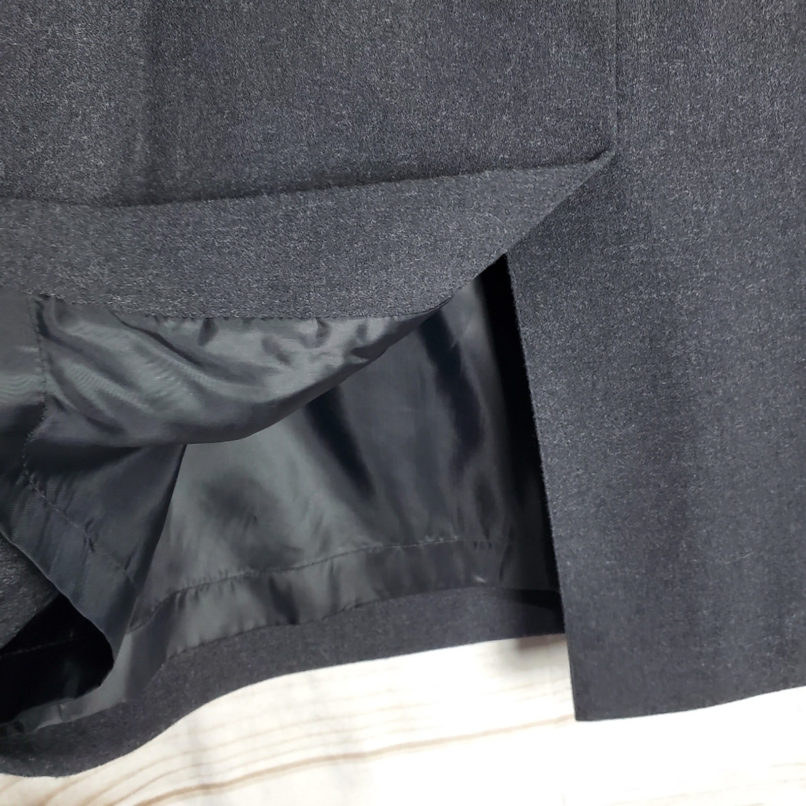 Vintage Pencil Skirt Size 14 Black Midi 90s Kasper ASL Business Career Preppy