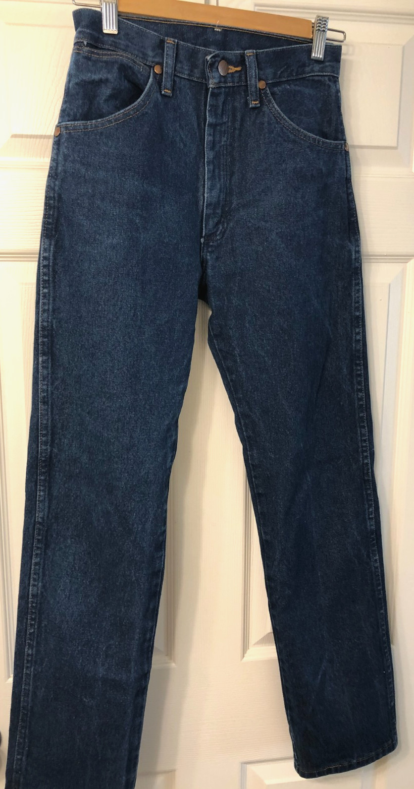 Vintage 90’s Wrangler Jeans Dark Wash Made in Mexico 100% Cotton Women 27 x 30