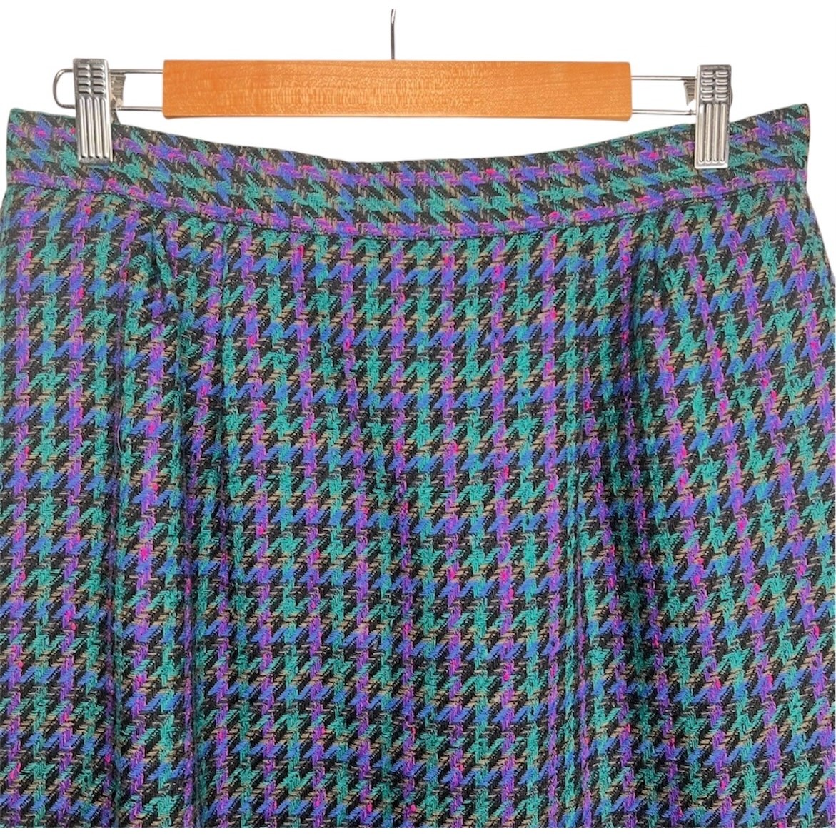 Amanda Smith Petites Vintage Houndstooth Pencil Skirt size 14