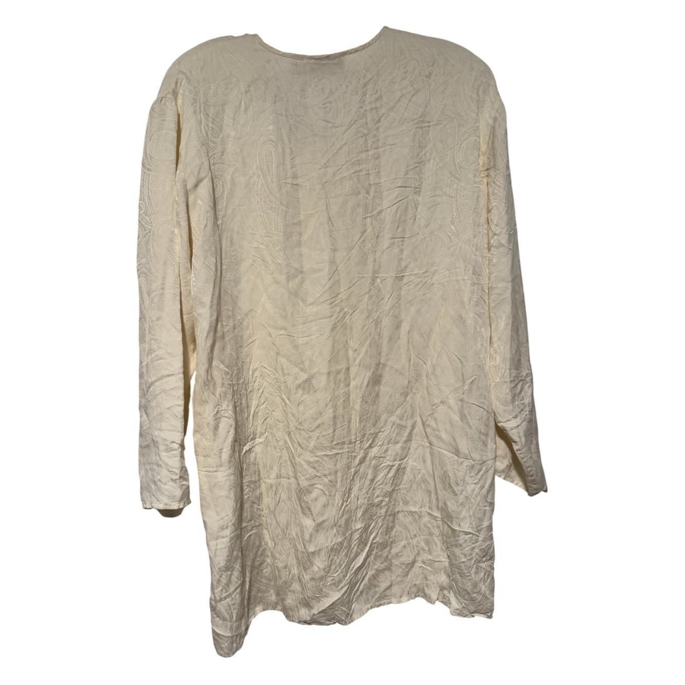 Vintage Victoria’s Secret Gold Label 100% Silk Frog Closure Blouse – Size Medium