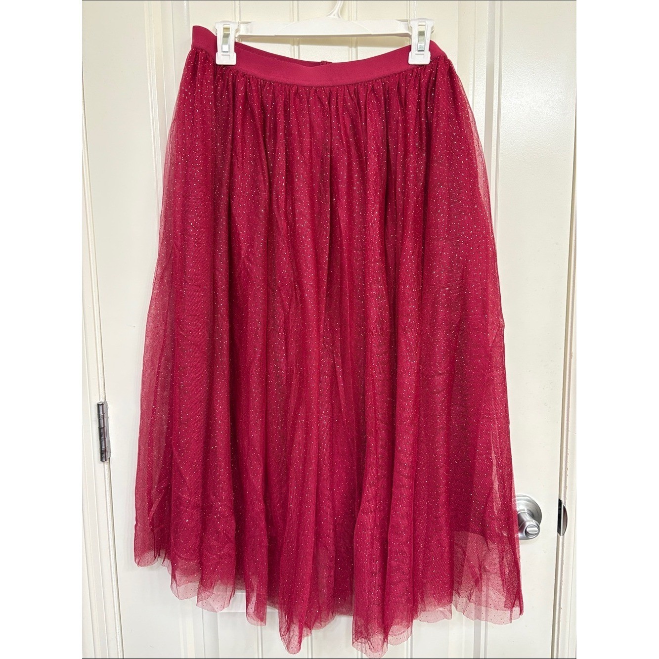 NWT Matilda Jane Sparkle City Tulle Skirt in Berry