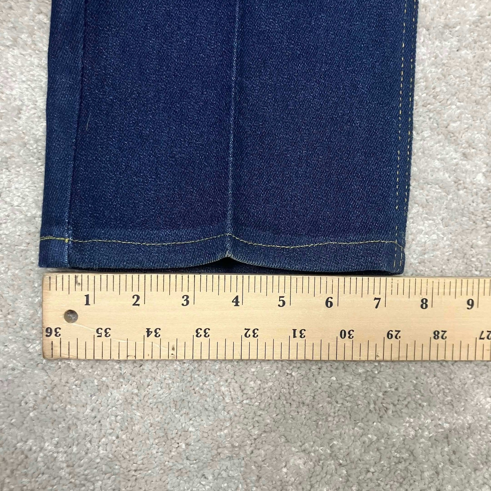 Vintage Lee High Waist Straight Leg Jeans Dark Wash Denim Made in USA 16 28×30