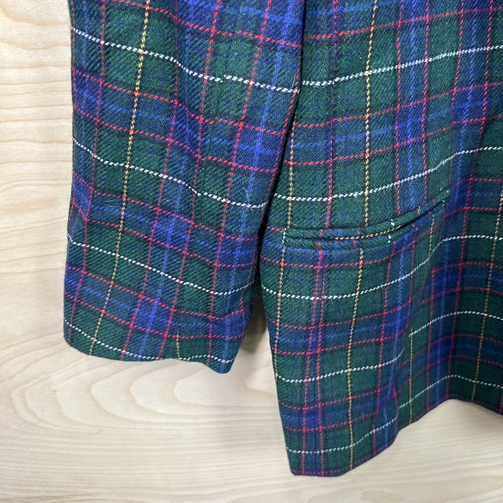 VTG Joan LESLIE Plaid Jacket Blazer Womens 20W & Skirt Set 24w