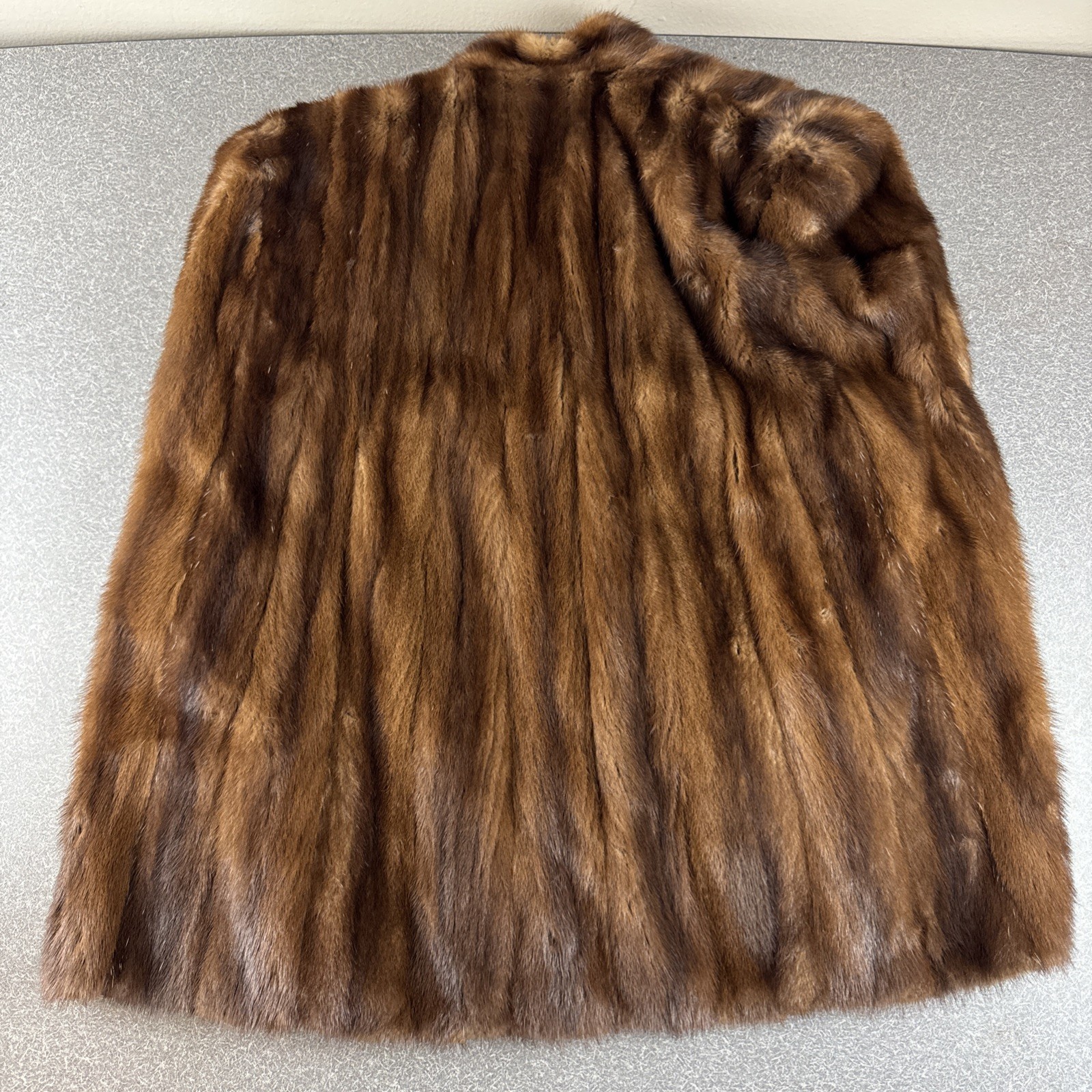 Vintage Wm H Block Brown Fur Cape Jacket Coat Fur Salon One Size