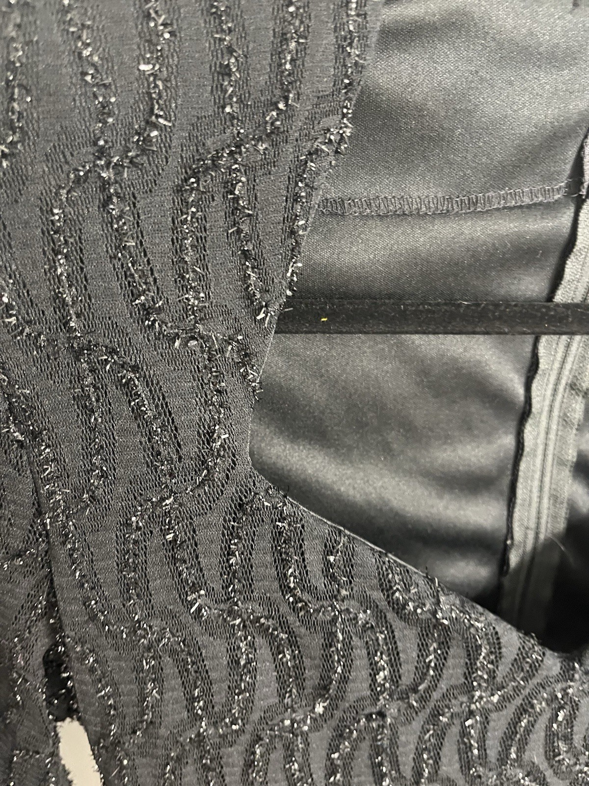 Vtg 80s 90s Niki Originals Dress 10 Medium Black Cocktail Party Sparkle