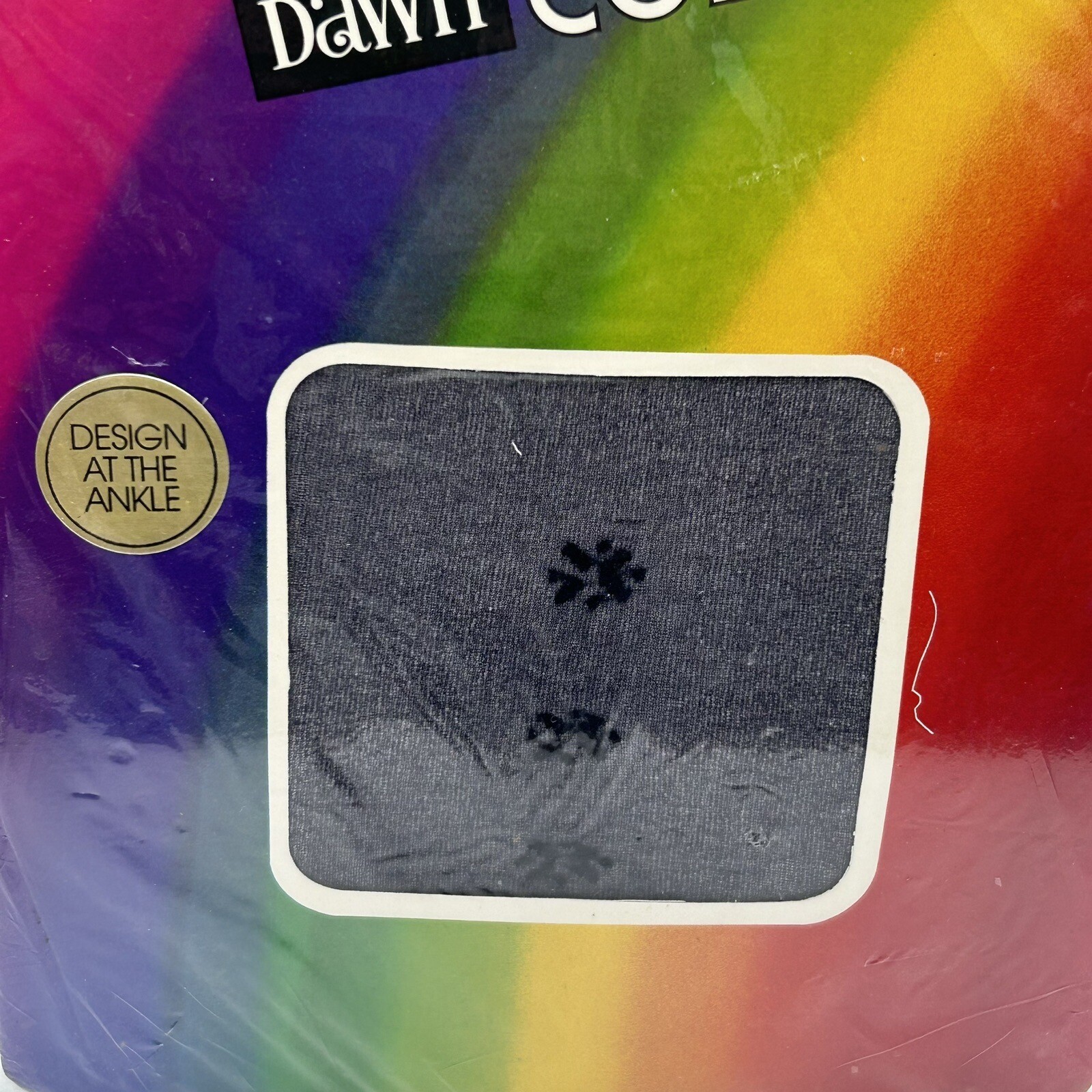 Sheer Sandal Foot Rose Dawn Colors Pantyhose Size B Navy Vintage People’s Drug