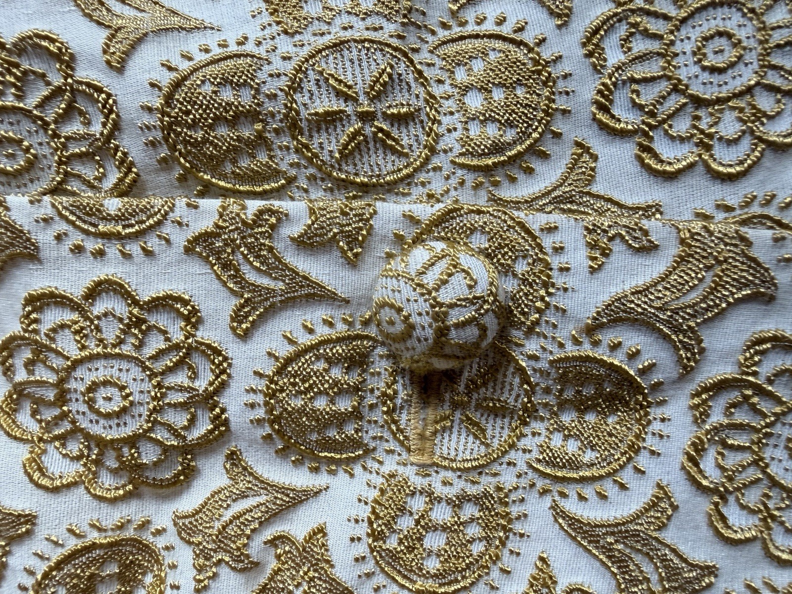 Vintage 1960’s Gold Brocade MCM 2-piece Pencil Dress & Bolero Crop Jacket MOD