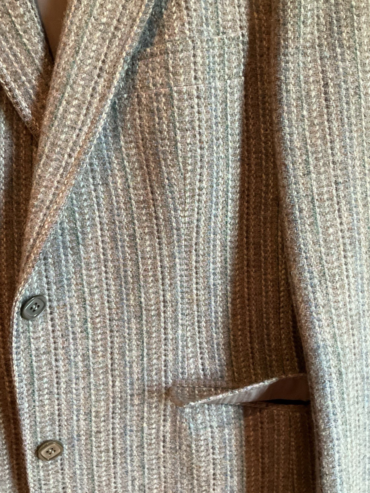 Vintage Women’s Classic Blazer Wool Taupe 2-Button by Stanley Blacker