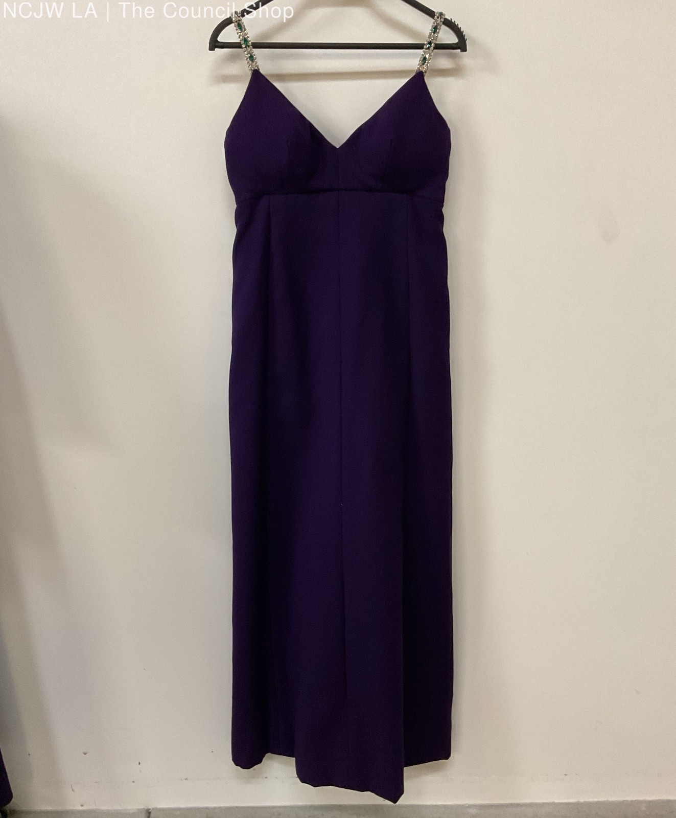 DAMAGED Vintage Murray Neiman for Hannah Troy Women’s Purple Embellished Dress