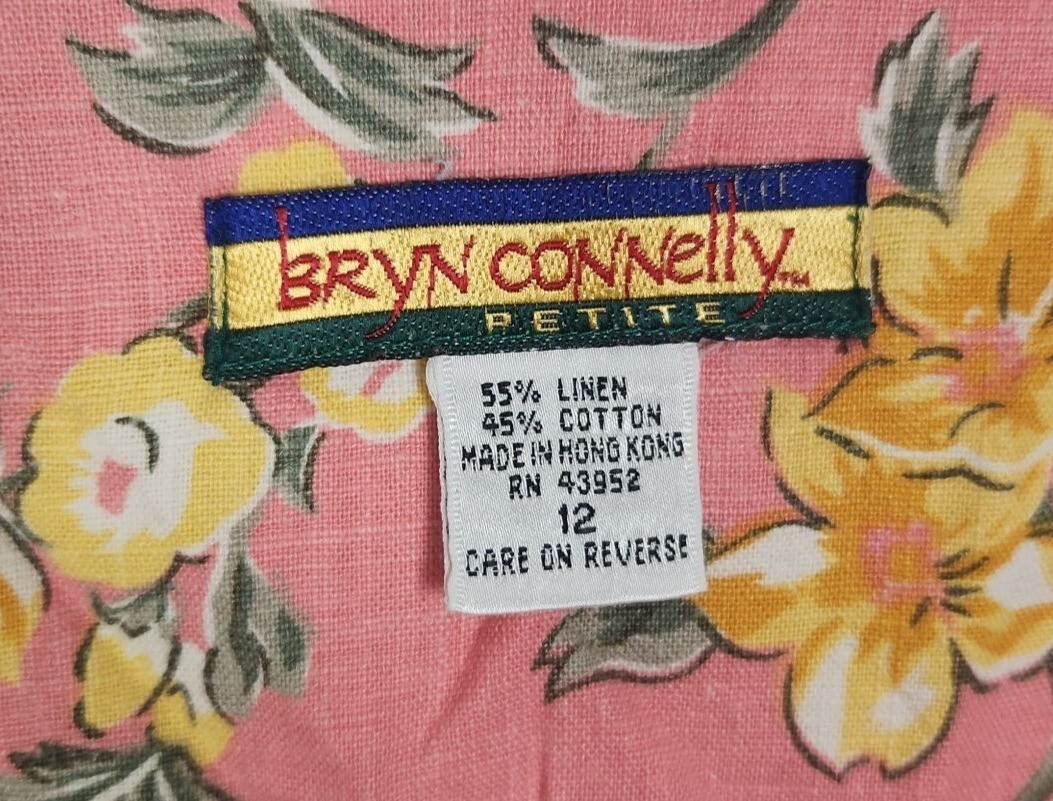 Bryn Connelly Women’s Sz. P12 Floral Tank Midi Linen Blend Dress