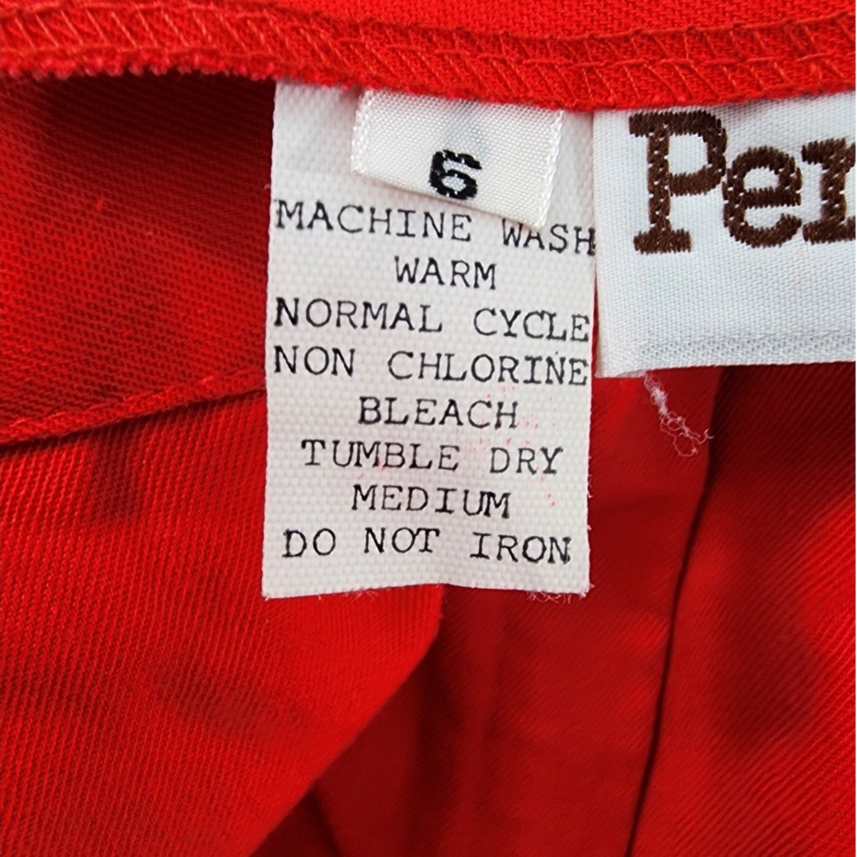 Vintage Personal Shorts Womens XS Red High Rise Pleated Buckle Waist Preppy