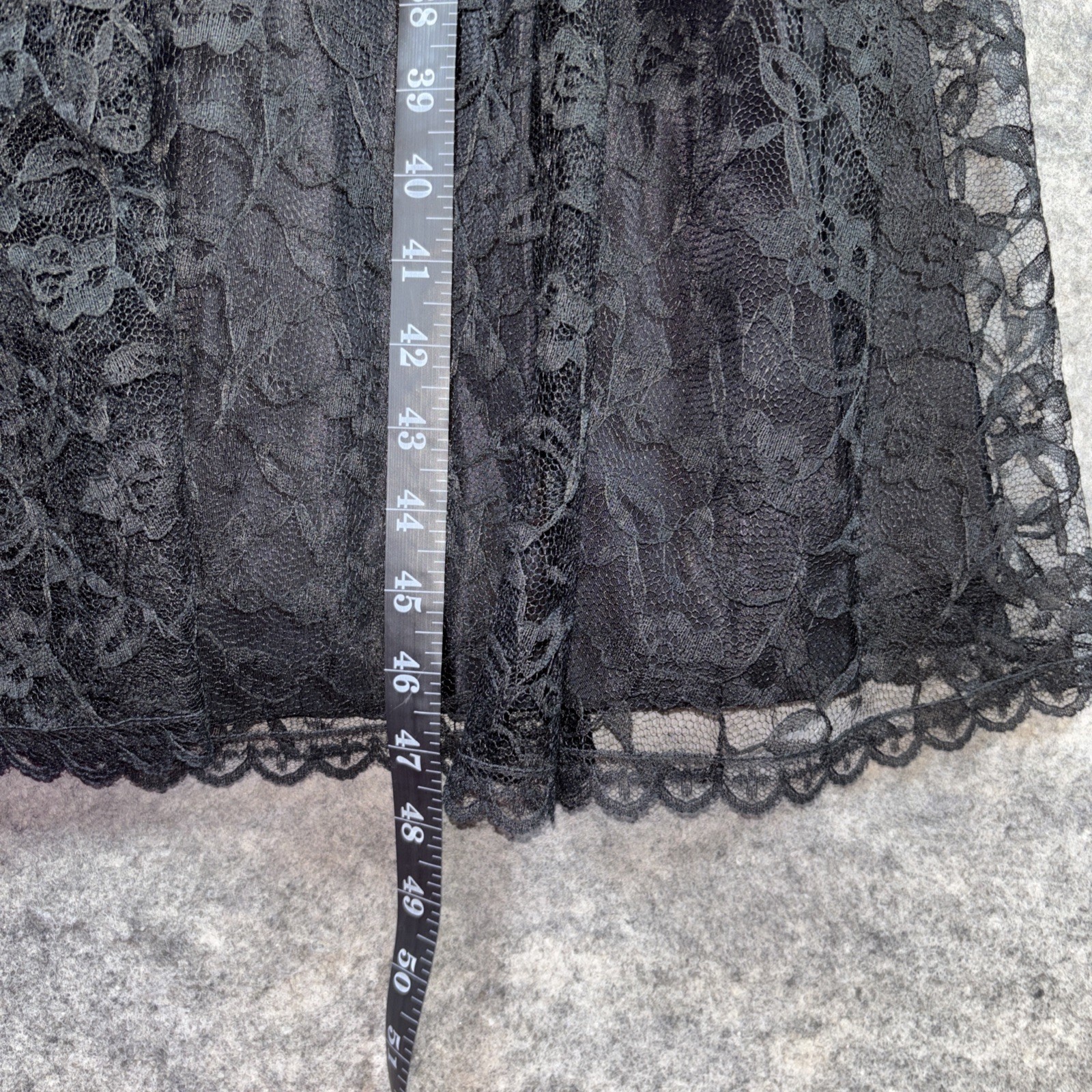 Vtg By Warell Drop Waist Dress Women’s 5/6 Black Lace Whimsigoth Princess Party