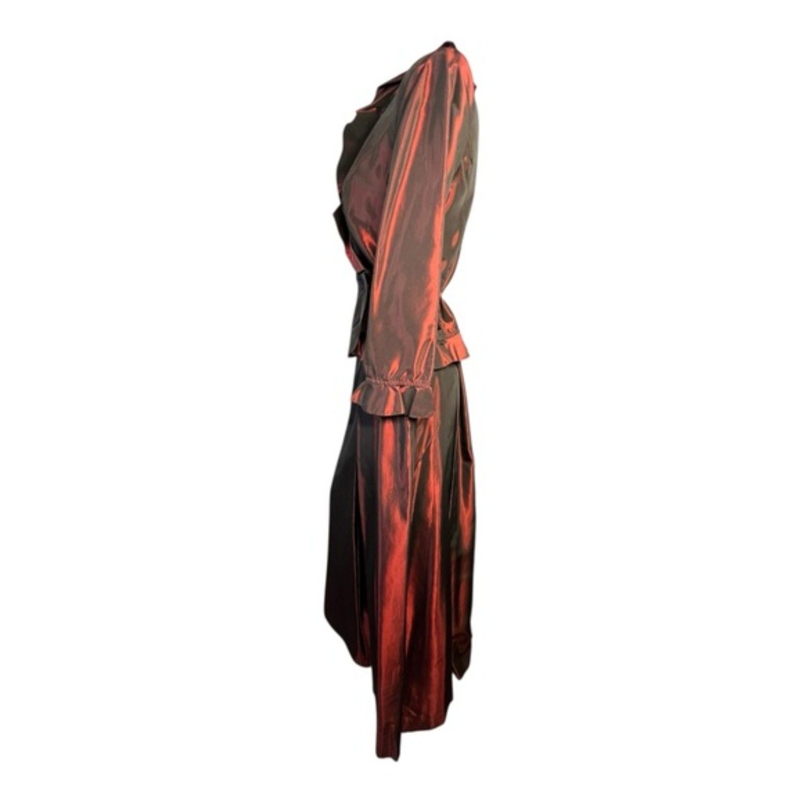 Escorpion Spain Glossy Red Wrap-Style Skirt Set – Size M