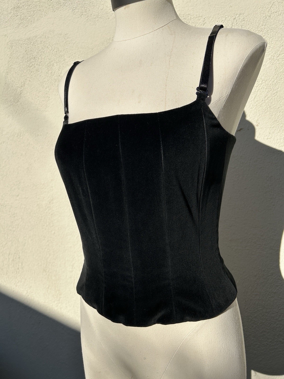 Vintage St. John Couture Velvet Boned Corset Fall 2003 NWT XS~S