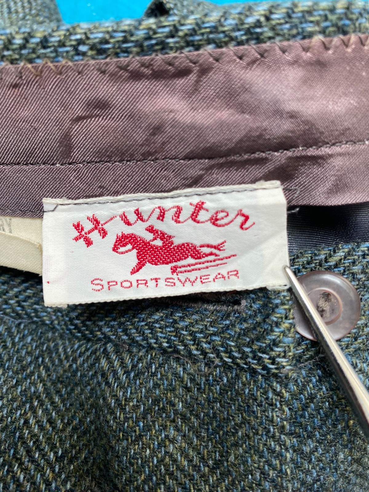 VINTAGE Hunter Split Riding Skirt Skort Equestrian Wool Tweed Culottes S/XS 26W