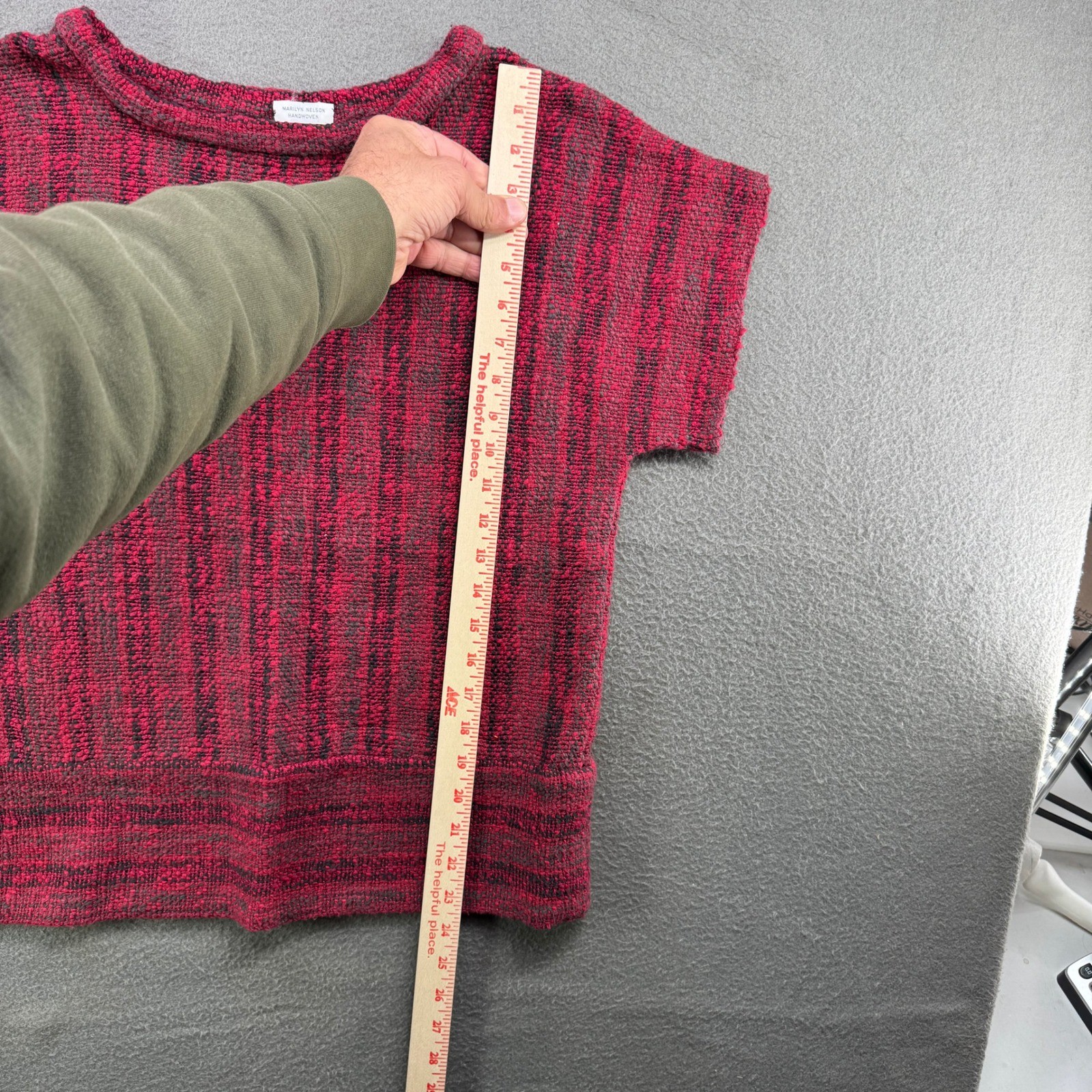 Vintage Marilyn Nelson Dress Set Women M Handwoven Artisan Knit Skirt Top Two