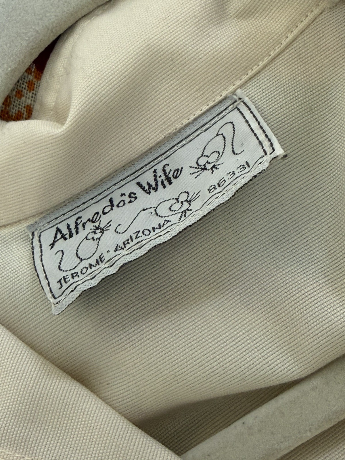 ALFREDO’S WIFE Novelty Dress Bird Appliqué Art to Wear Vintage 80s Back Graphic