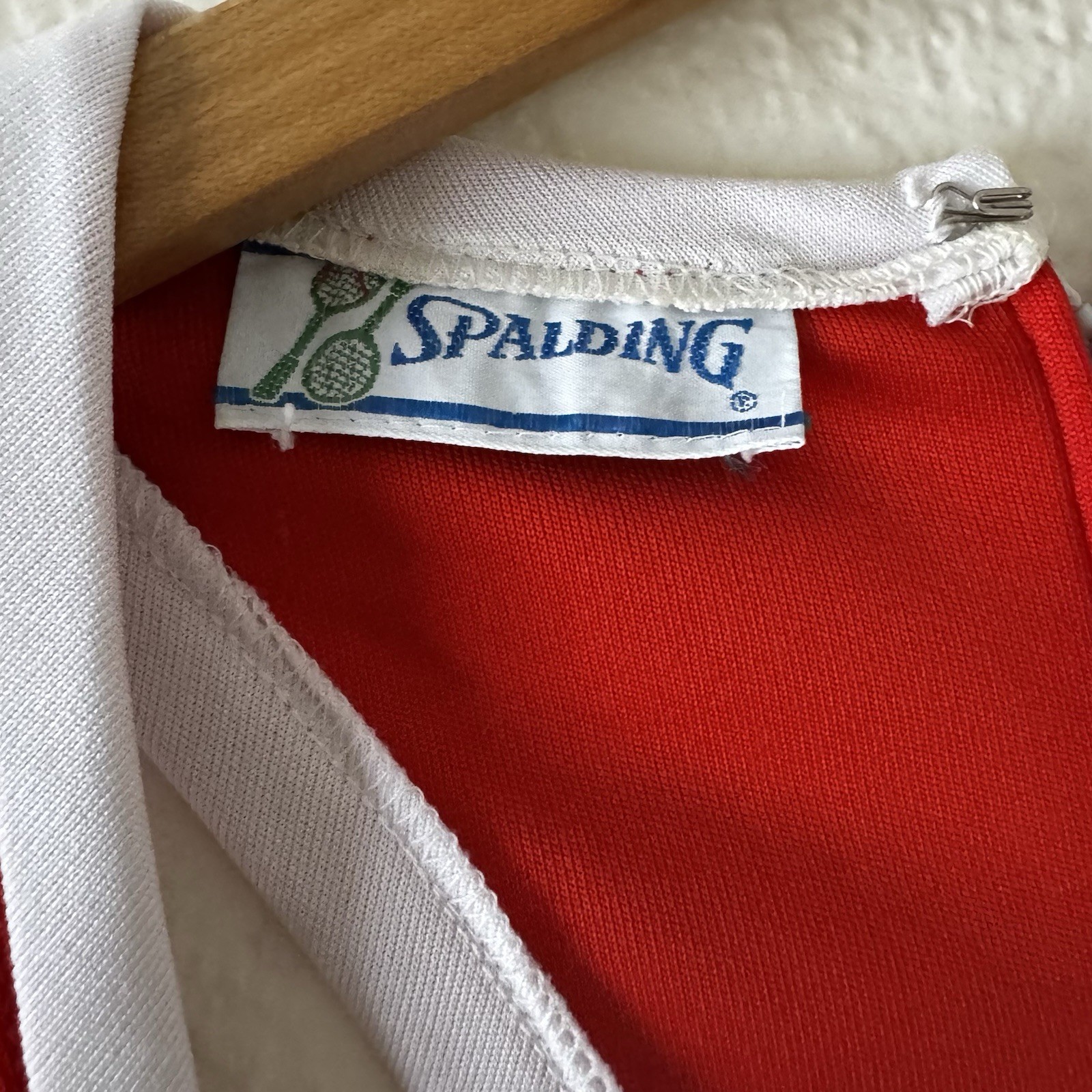 Vintage Spalding Tennis Dress White Red Striped Mini 70s 80s Preppy Size XS