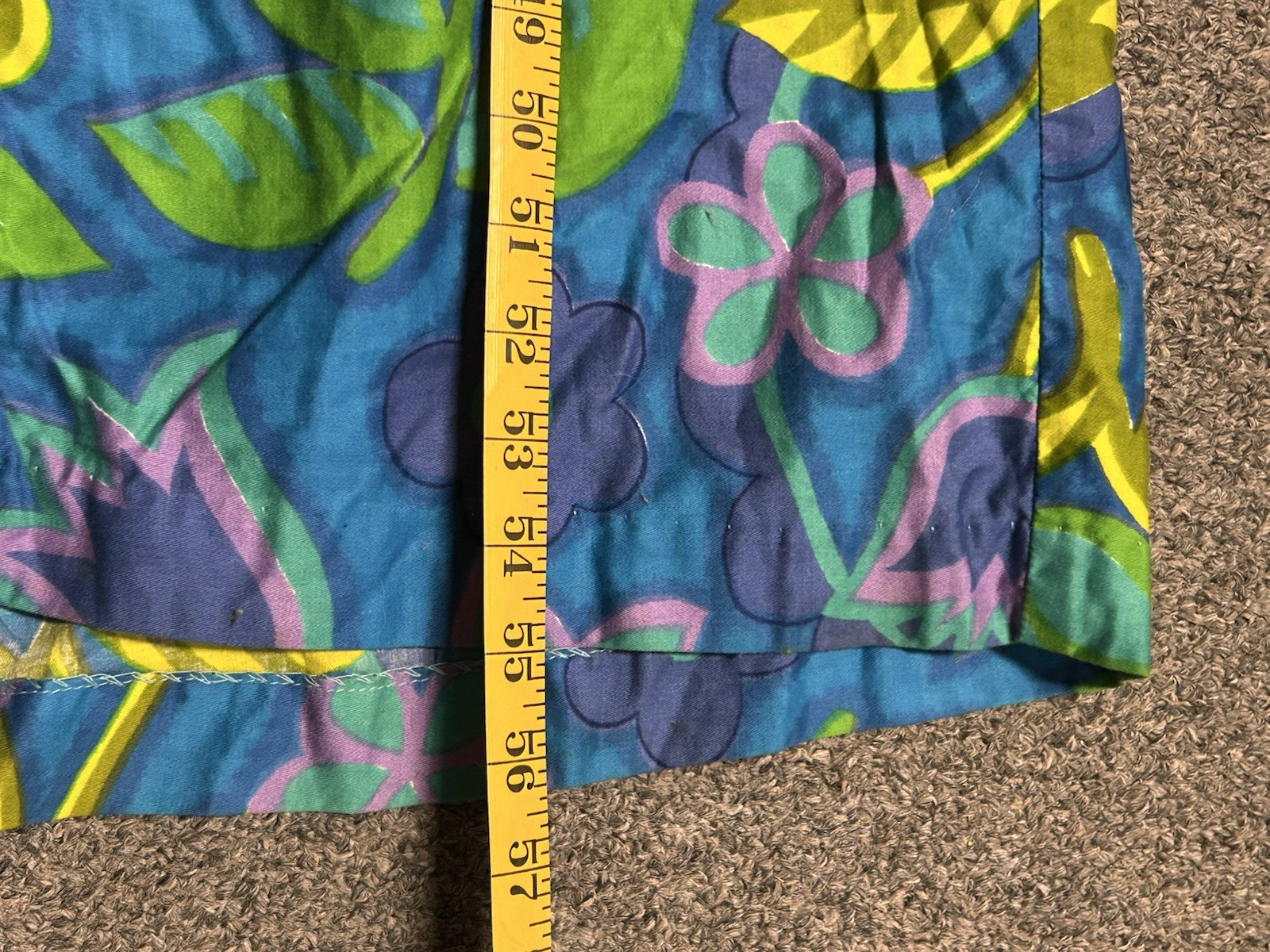 Vintage Sydney Honolulu Hawaiian Dress Bright Florals Zip Up Back Tiki