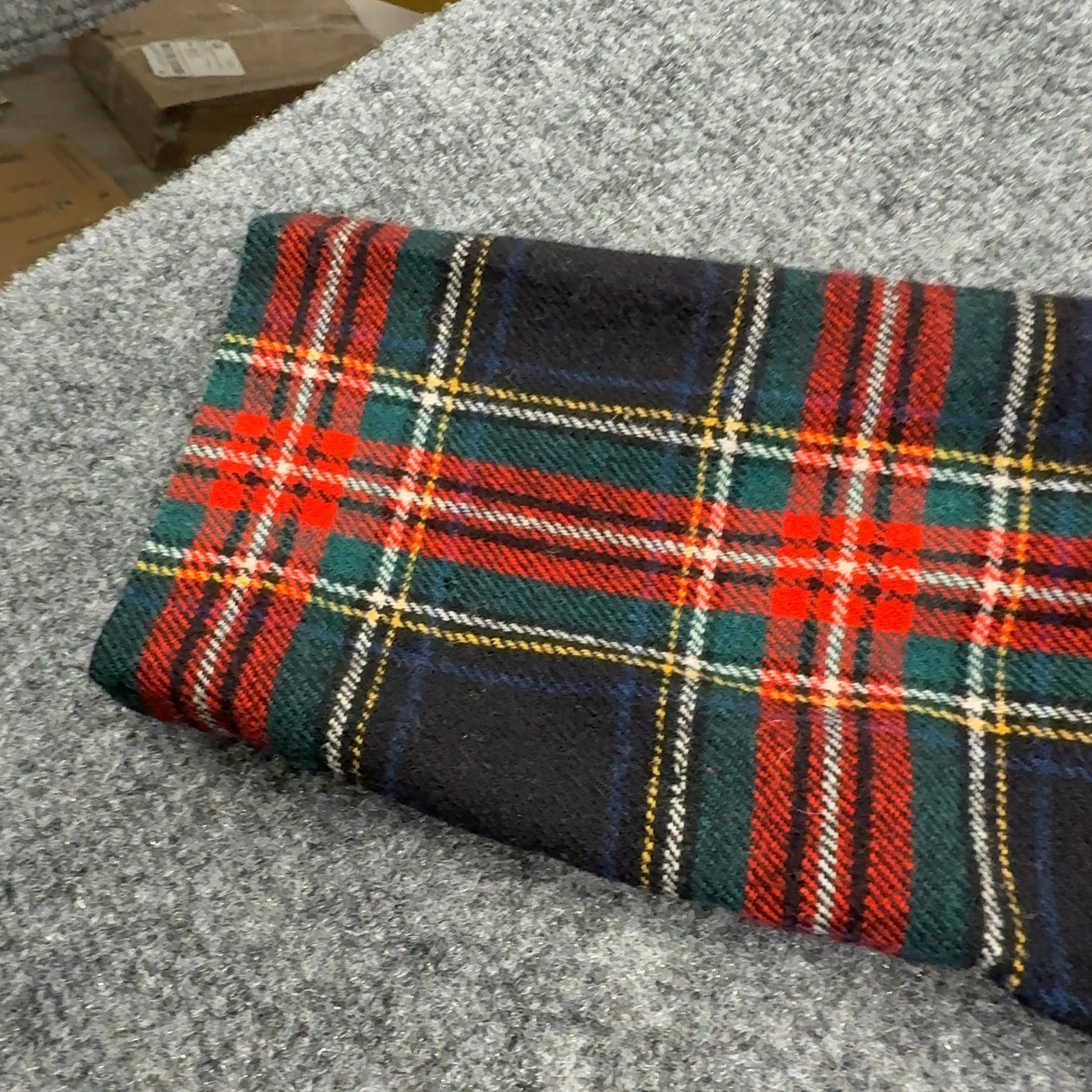 Vintage Pendleton Robe Women M Multicolor Virgin Wool Plaid Belted Long Classic
