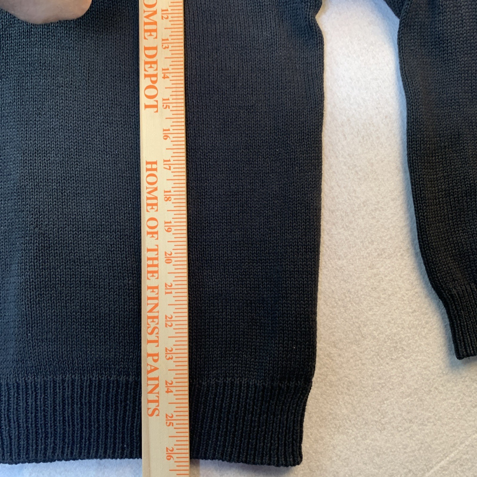 Vintage 80s Black Sweater M Sequin Beaded Neckline Cotton Ramie Knit