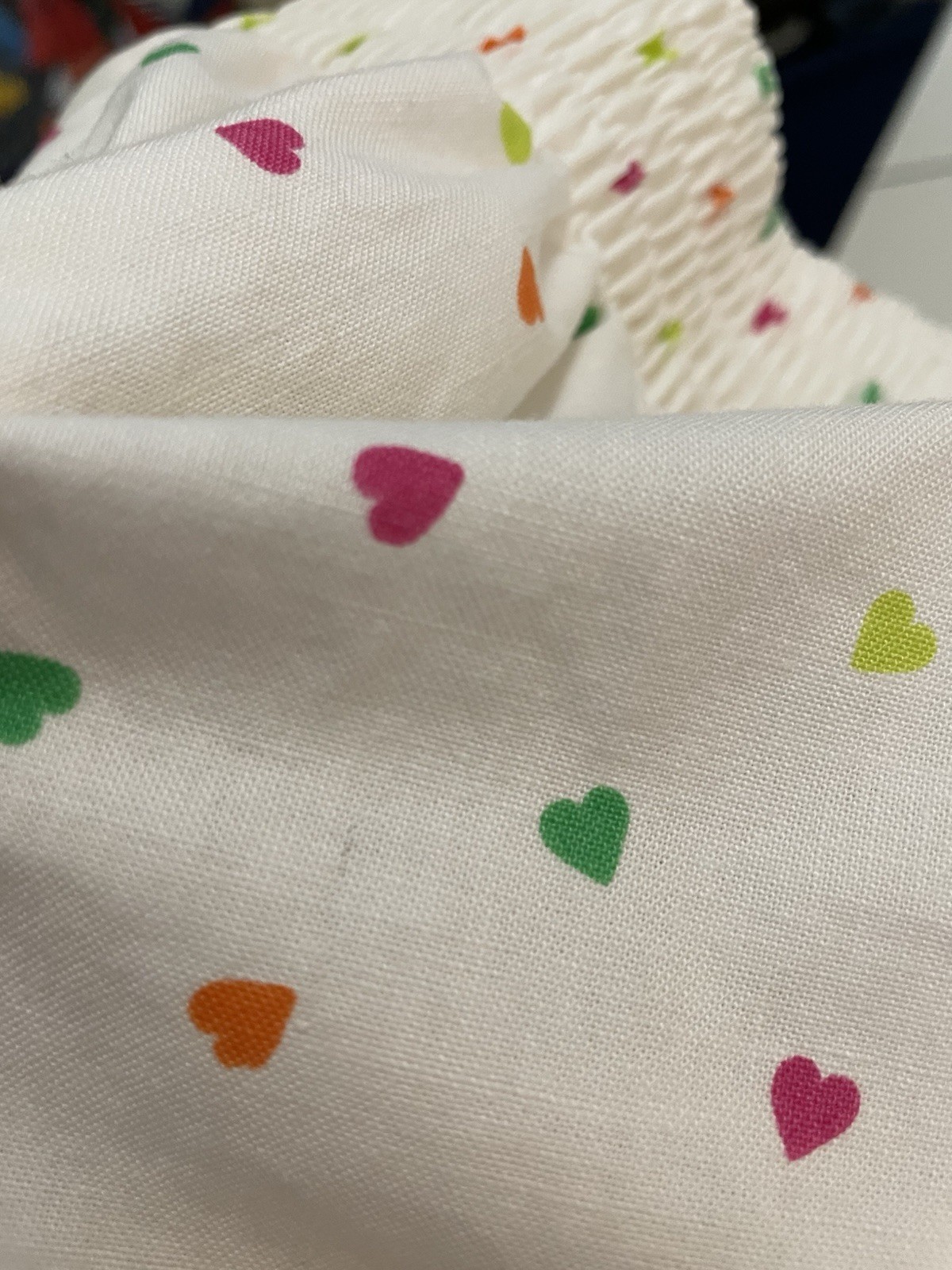 Vintage 1980s Catnip Brand Cotton AOP Hearts Baggy Fit Preppy Mall Rat Shorts