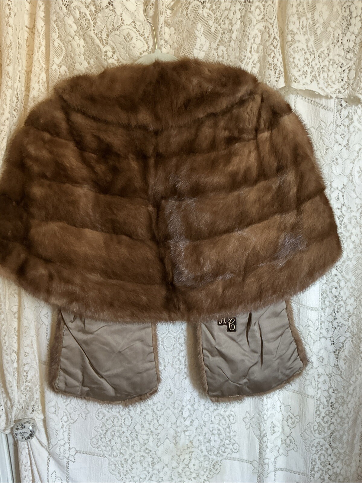 Vintage Elegant Mink Fur Cape Rice’s Fur Salon USA