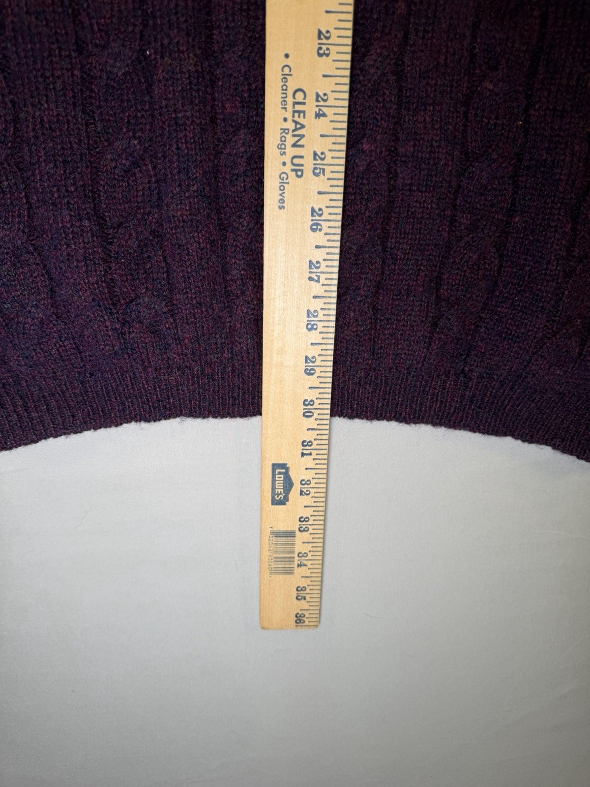 Vintage Eddie Bauer Since 1920 100% New Wool Shetland Med Plum Pullover Sweater