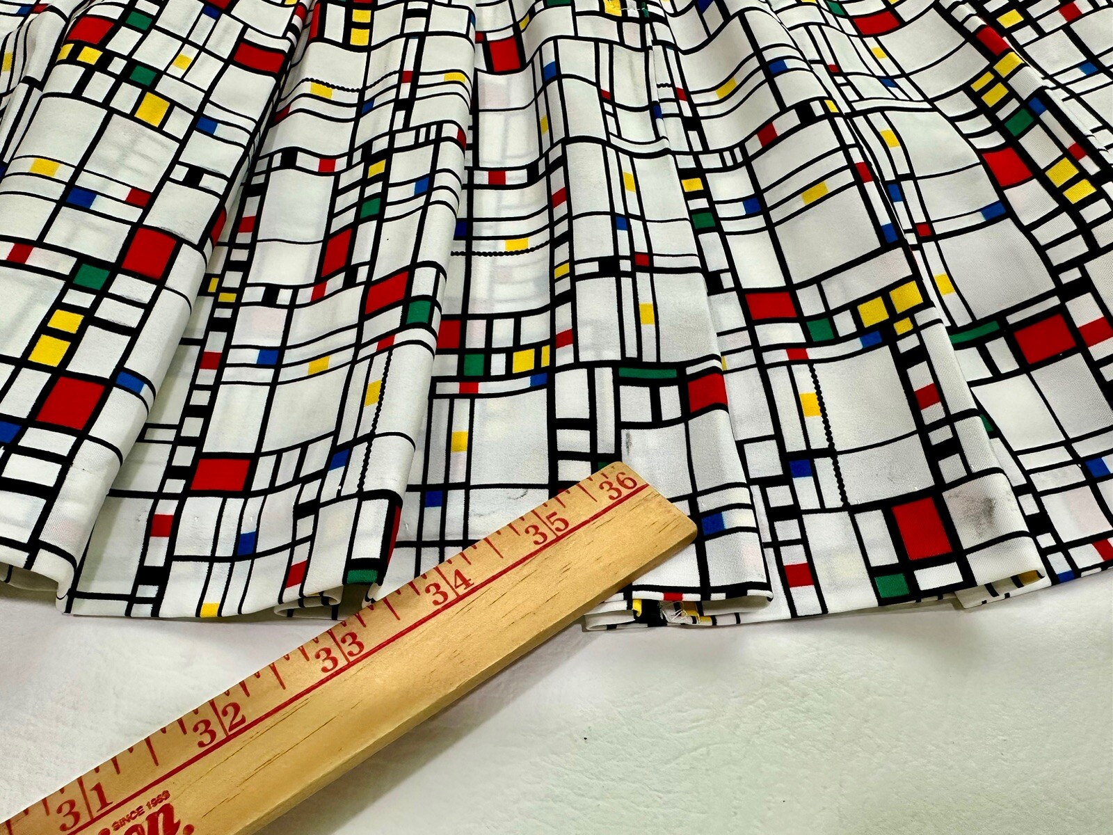 Vintage TAIL Tennis Jacket & Pleated Mini Skirt Set 90s Geometric Size M/12 USA