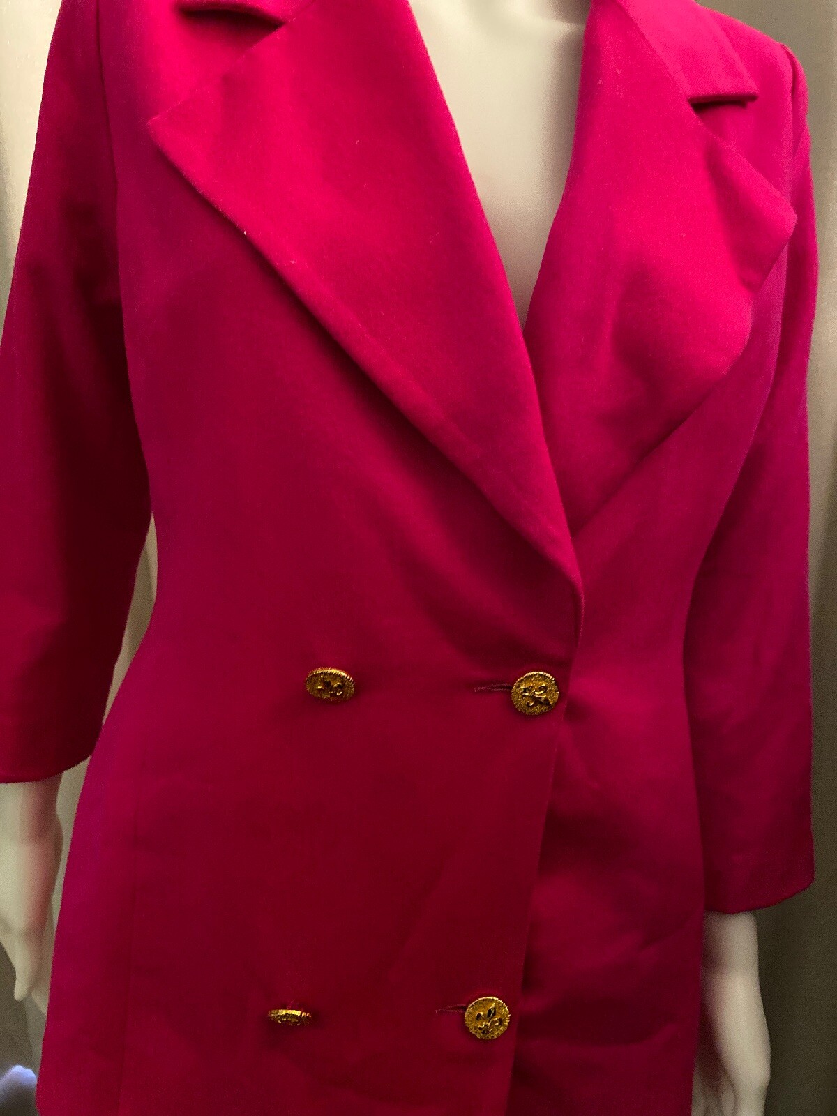 PATRICK KELLY VINTAGE 1980s DESIGNER Blazer Hot Pink