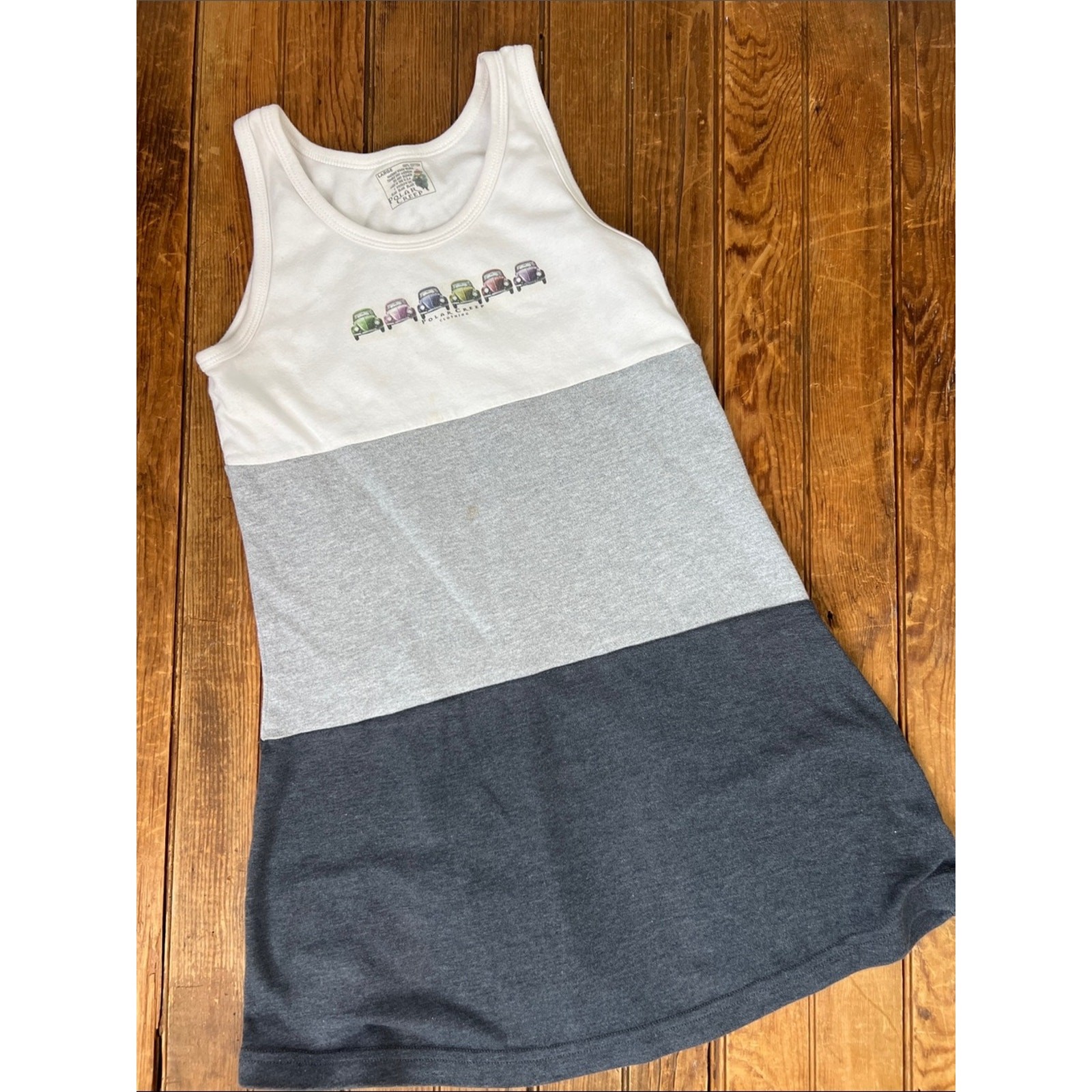 Vintage 90s Polar Creep, VW beetle Tank Dress mini