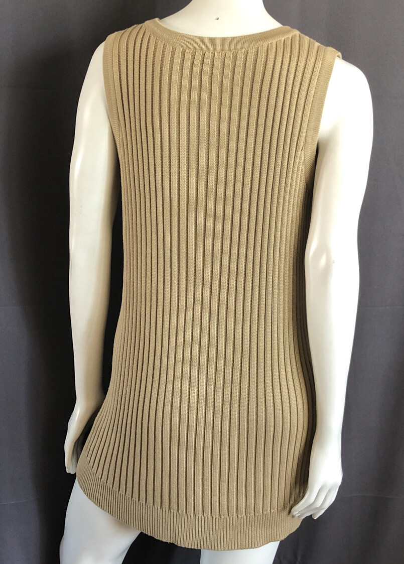 Vintage Angelo Tarlazzi Paris Knit Sweater Tank Tunic Silk Blend S/M Excellent