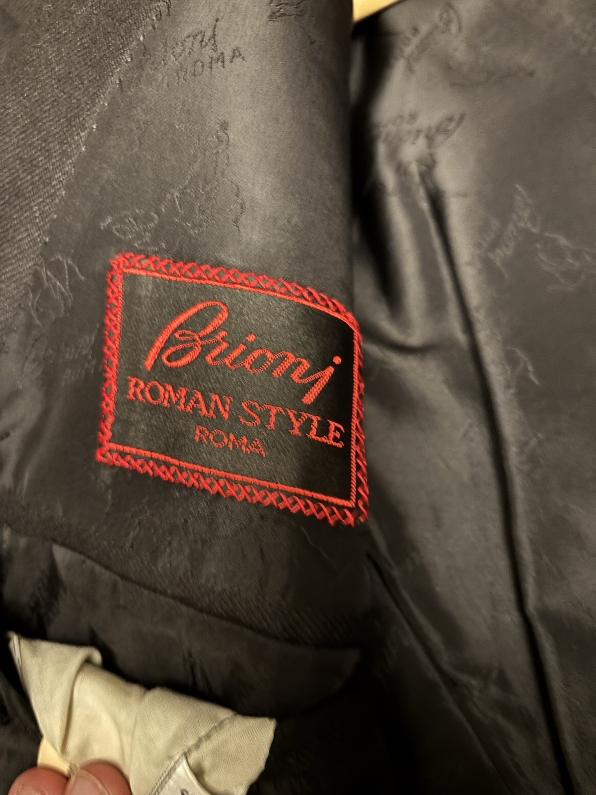 Brioni Roman Style 100% Cashmere Navy Double Breasted Blazer Size 44R EU 54
