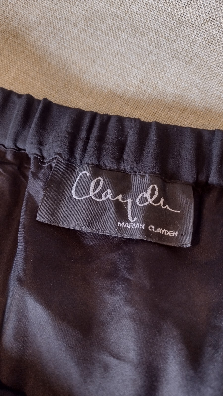 Marion Clayden Full Length Silk and Rayon Cut Velvet Skirt 1990’s